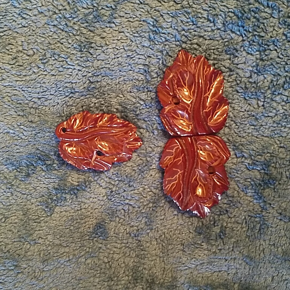 Vintage set of buttons and clip